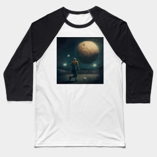 Moonlit Night Baseball T-Shirt